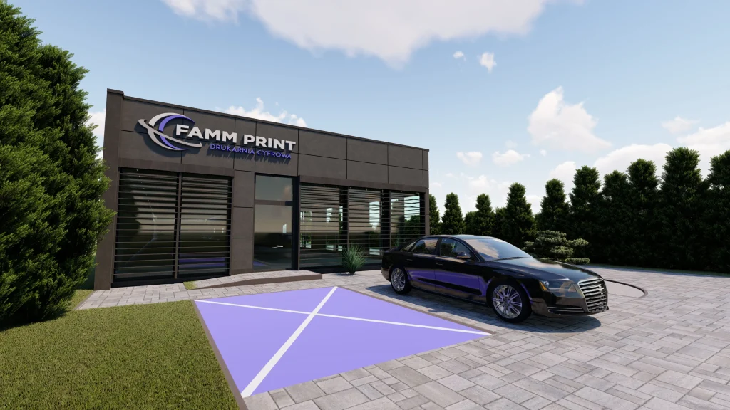 Wizualizacja inwestycji drukarni Fammprint Lublin